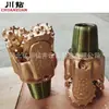 Broca de rodillo para pozo de agua de perforación petrolera de Sichuan, rodamiento sellado de goma, rueda de tres conos con insertos de 7 7/8 pulgadas