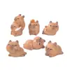 Micro-paisaje linda caricatura capibara pequeño capibara adornos para sala de estar manualidades decorativas creativas de resina pequeños adornos