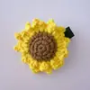 Lã crochê pequeno animal deitado coelho patinho amarelo raposinha amarela porquinho Hello Kitty grampo de cabelo infantil acessórios de cabelo