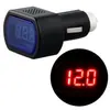 Voltimetro Mini para Coche de Tubo Digital Spot / Detector de Voltaje de Coche con Pantalla Digital / Mini Monitor de Batería