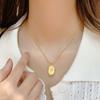 Collar de Tulipán para Mujer 2024 Nuevo Oro de 18k Cadena de Hueso de Serpiente Nicho Accesorios de Celebridad de Internet de Alta Gama Acero de Titanio No se Desvanece