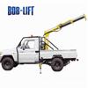 Grúa para camioneta Babu pequeña hidráulica 0.8 toneladas grúa de brazo plegable para camioneta se puede equipar con motor de gasolina