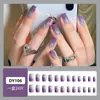Parche para Uñas Portátil Corto Estampado Parche para Uñas Manicura Uña Portátil Terminada Venta al por Mayor Uña Portátil Casual Personalización