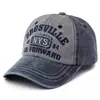 Gorra de Béisbol Lavada de Mezclilla Bordada Estampada con Visera Moda Casual de Moda Gorra Deportiva Personalizable Logo de Exportación