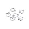 Colgante con forma de corazón de aleación de plata Xizang, accesorios, serie de colgantes con forma de corazón, pulsera DIY, colgante para collar, etiqueta, fabricantes de accesorios