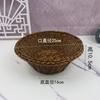 Cesta de artesanato em Rattan cesta de legumes cesta de lanches cesta de armazenamento de mesa cesta de armazenamento manual cesta de chaves cosméticos artigos diversos