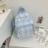 Mochila Fofa Gatinho Estilo Japonês para Mulheres, Bolsa com Insígnia Transparente, Nova Mochila Escolar de Grande Capacidade para Alunos do Ensino Fundamental