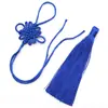 Nó Chinês Pingente Tassel DIY Artesanal Tecido Fio Vermelho Estilo Chinês Característica Borda Dourada Ornamento Charme