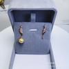 Pendientes sencillos con microincrustaciones de plata de ley S925, accesorios de bricolaje, pendientes de 8-10 mm, soporte vacío sin cuentas