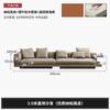 Fábrica de muebles Foshan, sofá de cuero, capa superior de piel de vaca, sala de estar, sofá Connery, simple, moderno, apartamento pequeño