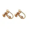 Pendientes envío invisible diy tornillo de cabeza plana clip para oreja accesorios chapado en cobre con anillo de suspensión clip para oreja sin convertidor para agujero de oreja