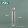 Botella de plástico transparente con tapa abatible de 30 ml y 50 ml para loción cosmética para mascotas, subembotellada, con tapón de mariposa y botella de gel.