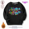 Sudadera de Jardín de Infancia Ropa de Jardín Algodón Estilo Otoño e Invierno Unisex para Niños Manga Larga Forro Polar Estampado Superior Estilo Moderno