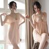 Pijamas sexys para mujer, lencería sexy, tentación, pijama sexy, traje de mujer puro de talla grande, camisón de encaje con cuello en V fino