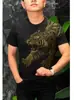 Camiseta de Moda para Hombre 2026 con Elegante Estampado de Tigre, Versátil Moderna de Cuello Redondo Casual de Verano con Mangas Cortas