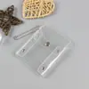 Bolsa Transparente para Tarjetas Flash Ins Corea del Sur Mini Hebilla a Presión Cartera Simple de PVC Estuche Protector para Tarjetas Bancarias Portátil Estudiante