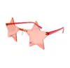 Óculos de Sol Estrela Fina Cinco Estrelas Aro Cor Oceano Sem Aro Personalizados Coloridos Óculos de Sol para Dança Cor Doce Espelho de Peça Única