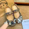 Zapatos de ballet con estampado de lunares estilo Ins, leopardo KT, accesorios para DIY, dijes de zapatos de moda y versátiles, hebillas decorativas para zapatos con agujeros