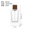 Botellas de Spray para Perfume en Stock, Botellas Vacías Transparentes, Botellas Cuadradas Planas de Vidrio con Tapa de Rosca de 15 mm para Dispensar Perfume, Botellas de Vidrio con Impuestos Incluidos