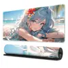 Alfombrilla de Ratón de Belleza Anime con Borde Bloqueado Antideslizante para Teclado para Hombres y Mujeres Alfombrilla de Escritorio para Computadora Alfombrilla de Ratón Grande de Goma Fabricante