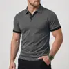 Camisa Polo Masculina Nova de Manga Curta Europeia e Americana da Amazon Transfronteiriça