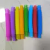 Juguete de Descompresión Transfronterizo Tubo Pop Niños Adultos Tubo Corrugado DIY Tubo Telescópico Tubo de Plástico Elástico Colorido