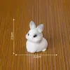 Decoraciones de paisaje en miniatura, adorables y creativas: lindas figuritas de conejitos, accesorios DIY para casa de muñecas y adornos de escritorio en miniatura