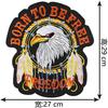 Promoção Quente Grande Marca da Moda Águia Bordada Adesivo de Tecido Roupas Jaqueta de Couro Jaqueta de Penas Patch Alugado Aplique Decorativo