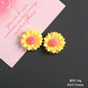 Pequeña margarita girasol girasol resina accesorios pegamento crema diy dijes Crocs pegatinas refrigerador accesorios para el cabello decoraciones