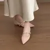 Zapatos Chuyuji estilo francés elegantes Mary Jane de punta para mujer, modelo nuevo con una sola tira, adecuados para ir al trabajo, zapatos bajos de una sola pieza, zapatos de mujer de estilo suave