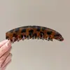 Pinza para el pelo de plátano con estampado de leopardo vintage, Pinza vertical elegante para mujer, Cola de caballo alta, Añade volumen a la parte posterior de la cabeza, Accesorio para el cabello, Pinza de torsión