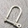Manilha de aço inoxidável aparelhagem manilha forjada aparelhagem de aço inoxidável manilha de alta resistência fabricantes de manilhas Padrão Nacional fornecimento direto