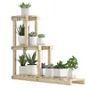 Estante para Flores en Repisa de Ventana, Soporte para Plantas Suculentas, Estante de Macetas de Múltiples Niveles para Ventana Saliente de Balcón, Estante de Flores de Pie para Sala de Estar Interior