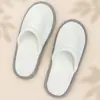 Pantuflas Desechables Hotel Estrella Hechas de Algodón Perlado, Ligeras, Ampliadas, Engrosadas, Antideslizantes, Especialmente Diseñadas para Hoteles y Casas de Huéspedes
