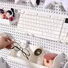 Acessórios para Painel Perfurado com Furos Redondos Universal 6mm Espaçamento de 32 Furos Gancho J Caixa de Armazenamento Prateleira de Metal Rack de Armazenamento Suporte para Teclado