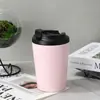 Copo Isolado de Aço Inoxidável 304 Simples Moderno Pequeno para Café Portátil Carro Escritório Copo para Leite Água