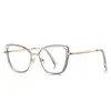 Gafas anti luz azul transfronterizas 3152 doradas armazón óptico calidad TR pasarela original con espejo plano esencial para maquillaje