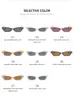 Moda Transfronteriza Europea y Americana Gafas de Sol de Gato con Diamantes Multicolores Montura Pequeña Gafas de Sol para Fiesta de Graduación Hip-hop Damas