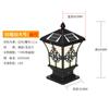 Farol de Coluna Solar Casa Retro Luz Externa Coluna de Porta de Pátio Luz de Parede para Paisagismo de Quintal Farol de Porta Luz Vermelha