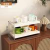 Suporte de copo de acrílico de mesa Armazenamento de copo Rack de armazenamento de cozinha Xícara de mesa de jantar Xícara de chá multicamadas Prateleira de chá