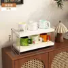 Portavasos de Acrílico de Escritorio Almacenamiento de Vasos de Agua Estante de Almacenamiento de Cocina Estante para Tazas de Mesa de Comedor Taza de Café Taza de Té de Múltiples Capas Estante para Juego de Té