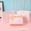 Caja de regalo para cuaderno de negocios caja de regalo lazo azul caja para camisa caja de embalaje para maquinilla de afeitar caja de regalo para mano