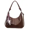 Bolsa de Ombro Única Retro de Grande Capacidade para o Dia a Dia Feminina 2026 Nova Moda Bolsa Tote Casual Transversal Bolsa Dumpling