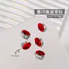 Rinestones Delgados con Forma Ovalada para Uñas, Decoraciones para Uñas de Aleación, Bolas de Rhinestone Delgadas con Forma Ovalada de Alta Calidad, Superventas de Celebridades de Internet