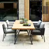 Mesas y Sillas de Exterior Muebles de Mimbre Villa Club Patio Mesas y Sillas de Comedor Ocio al Aire Libre Balcón al Aire Libre Mesas y Sillas