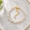 Joyería de piedra natural Xiyin, superventas transfronteriza, pulsera de piedra triturada irregular con cierre de langosta, pulsera de estilo de lujo ligero, venta al por mayor de fábrica