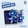 Senbao 611050 Caja de Música de Té de Flores Juguete de Ensamblaje Infantil Compatible con Bloques de Construcción de Juguete de Alta Calidad Regalo de Flores Venta al por Mayor
