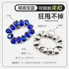 Nuevo Estilo Cristal de Color Gota de Agua Hebilla Cuadrada, Hebilla Elegante para Zapatos, Accesorio Decorativo Desmontable para Zapatos