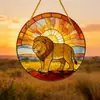Adornos redondos colgantes temáticos de animales de acrílico transfronterizos, adecuados para uso en interiores y exteriores como atrapasoles
