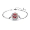 Pulsera de acero titanio con incrustaciones de diamantes calada tipo hilo de aromaterapia para difusión de aceites esenciales Pulsera con patrón de árbol de la vida europeo y americano venta al por mayor
